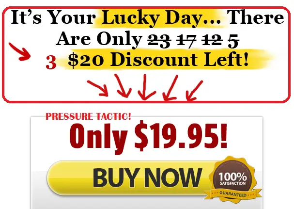 pressure tactic pure natural healing scam