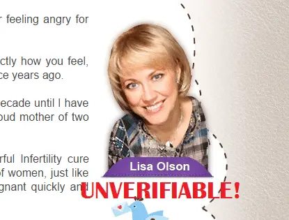 lisa olson pregnancy miracle scam