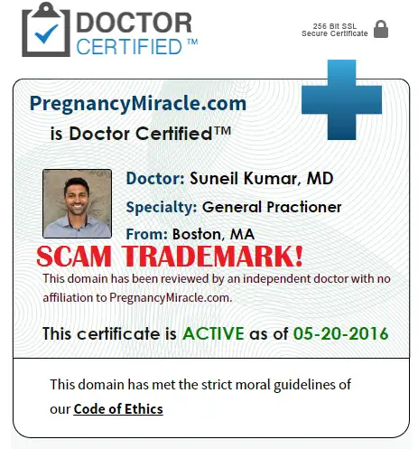 pregnancy miracle doctor certified scam