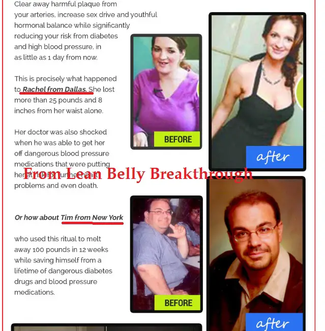lean belly breakthrough fake testimonials