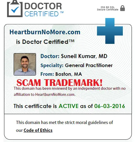 suneil kumar heartburnnomore scam