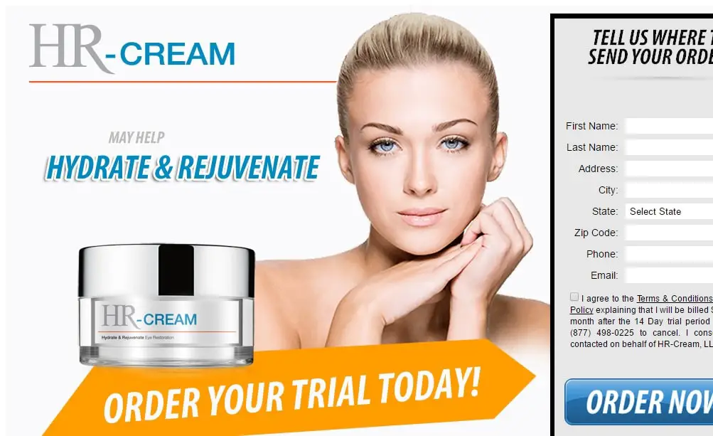hr cream scam