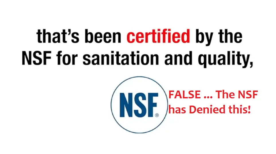 zenith labs nsf certification falsehood