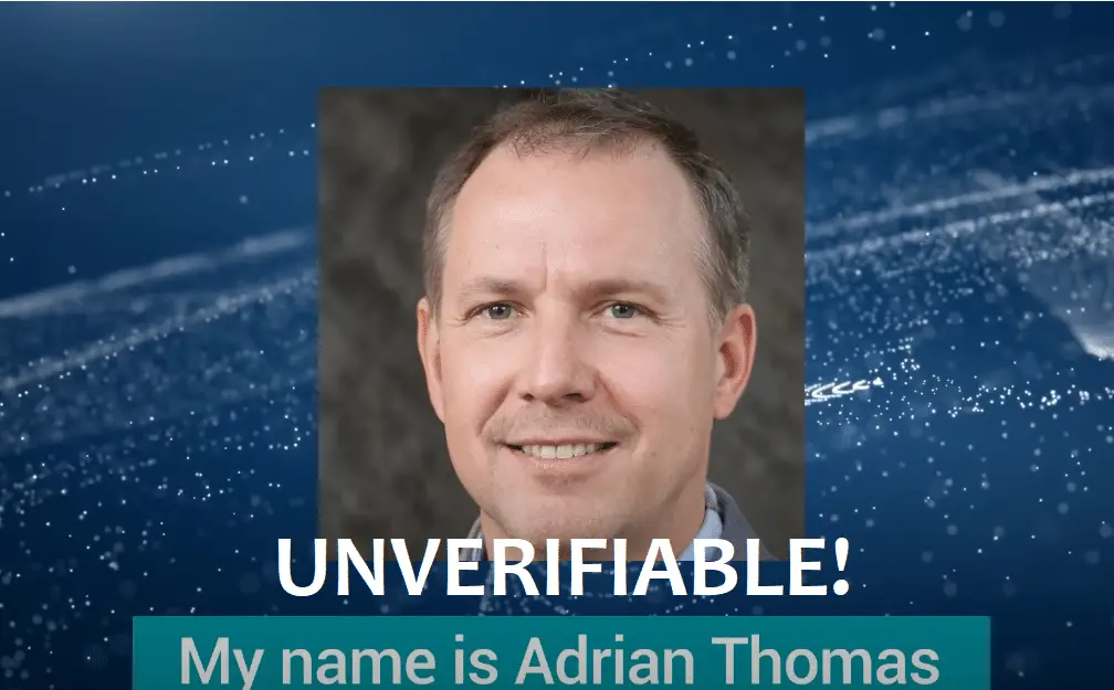 adrian thomas unverifiable identity proven review