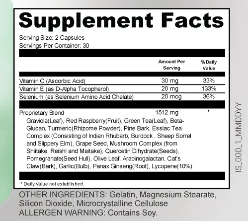 immunity 911 ingredients