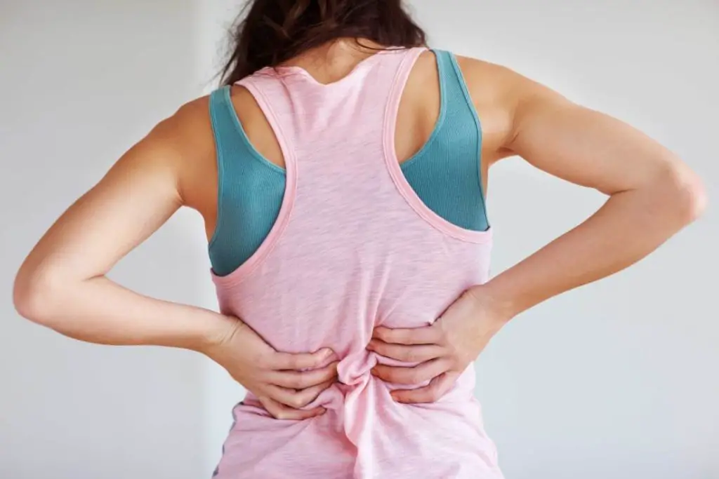 lower back pain is one of the major signs of a weak core